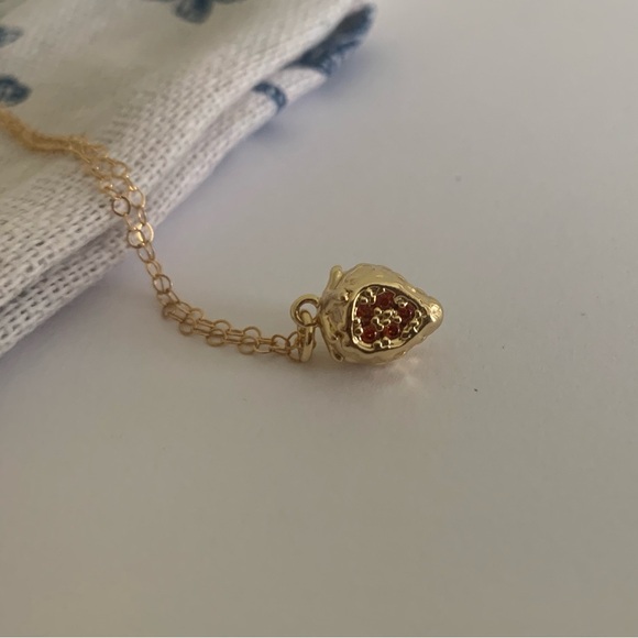 Jewelberry Gold Fill Strawberry Necklace - Picture 2 of 6